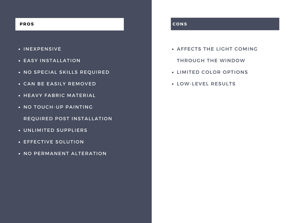 Soundproofing windows - Pros and cons of using soundproof curtains.