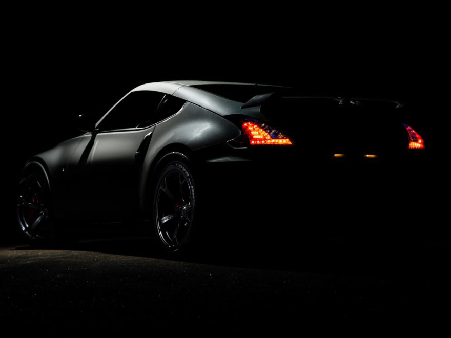 photography of gray sports car