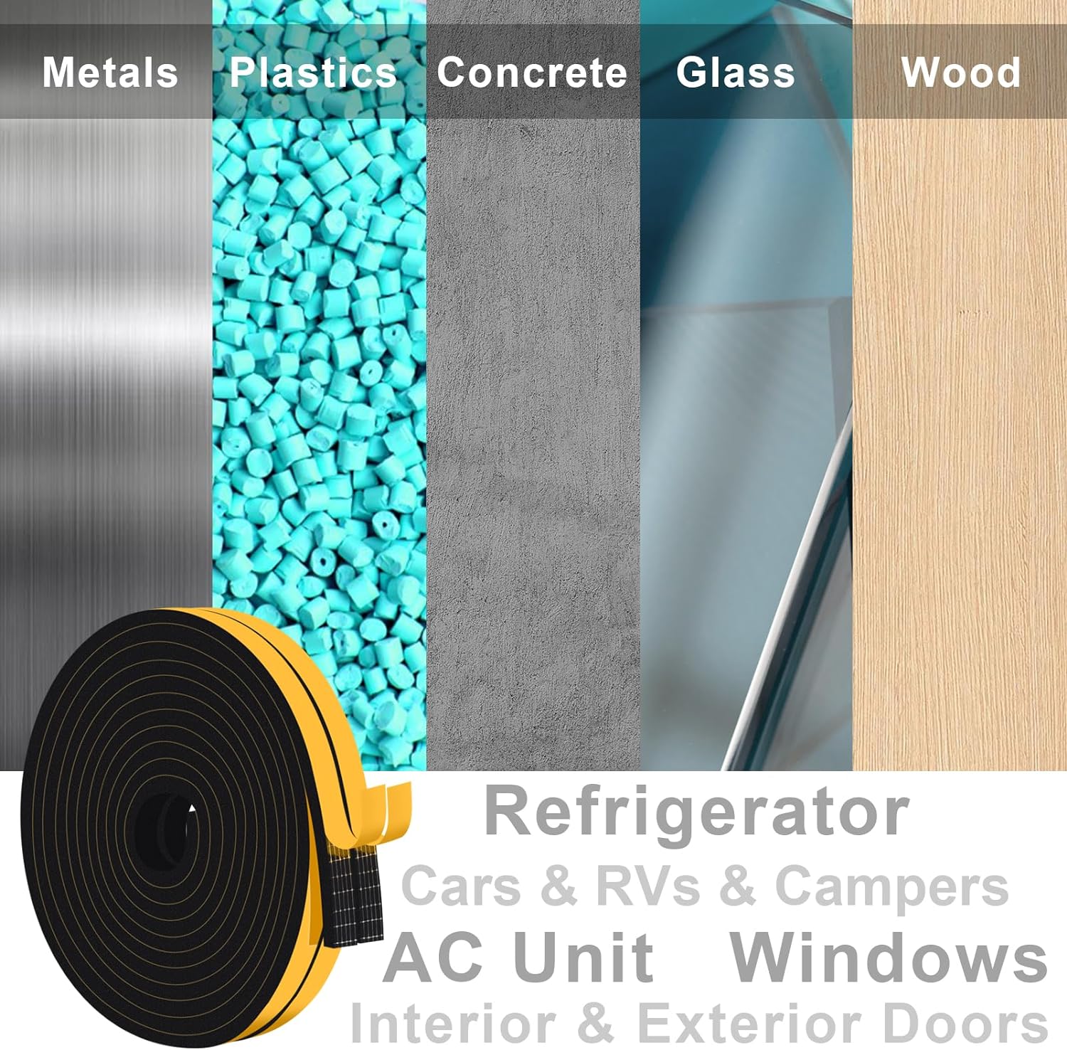 Trisiki Weather Stripping Door Seal Strip