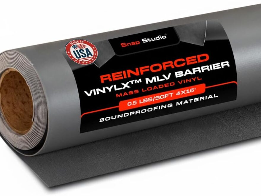 VinylX reinforced mass loaded vinyl 0.5 lb per square foot sound barrier