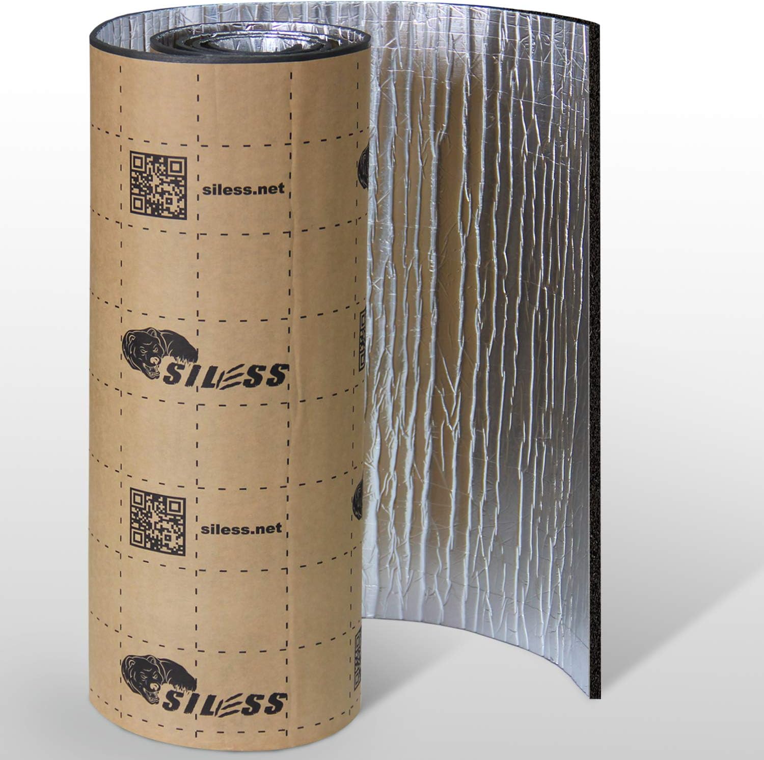 Siless Liner 157 mil Aluminum Foil Finish Closed Cell Foam for Car Sound Deadening and Heat Insulation Overview