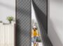 HADOR Magnetic Thermal Insulated Door Curtain: Quilted Oxford Fabric Winter Cover Designed to Keep Cold Draft Out