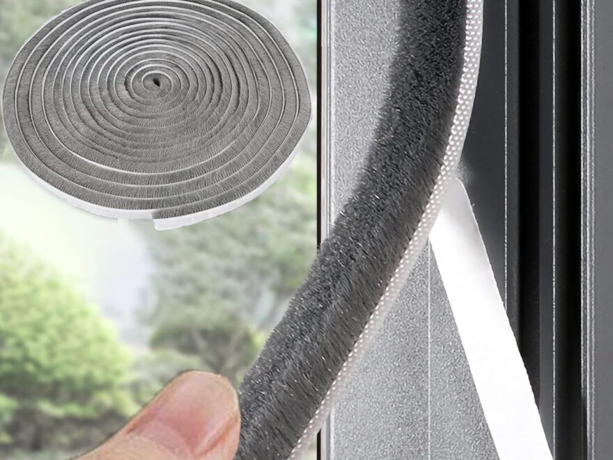 UpinFun 33Ft Gray Soundproofing Weather Stripping for Doors and Windows: Noise Reduction Felt Seal Strip