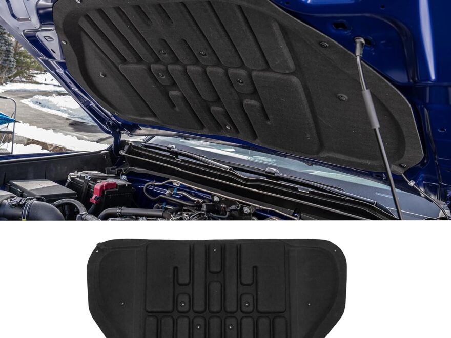 Zekzoop Soundproof Mat for 2024–2026 Toyota Tacoma and 2025–2026 4Runner PET Felt Engine Hood Insulation Shield