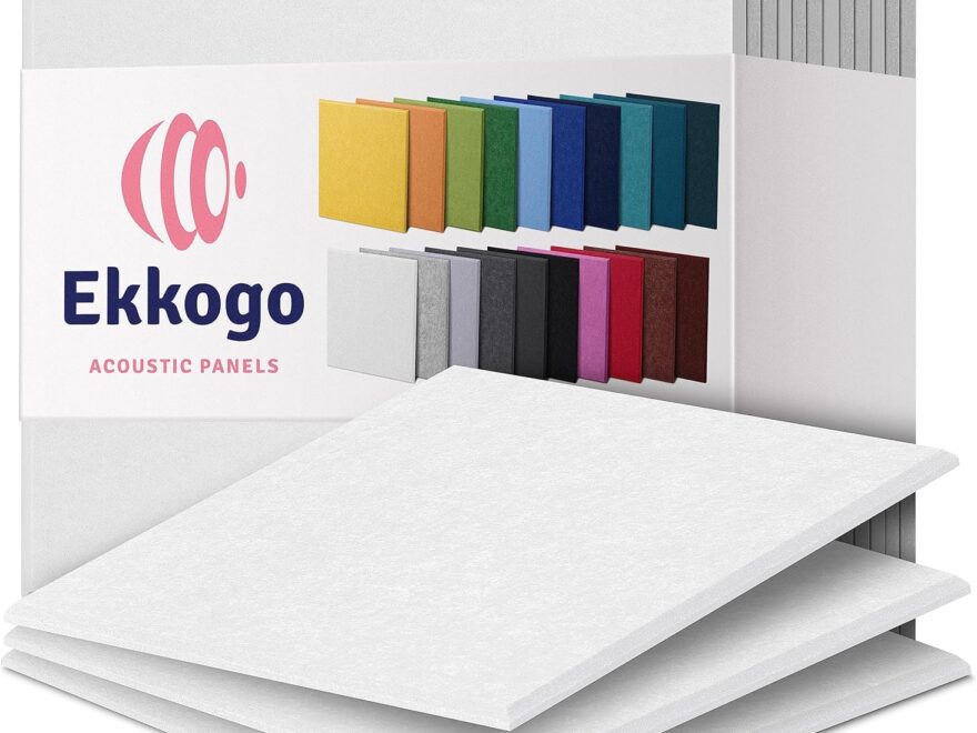 Ekkogo Acoustic Panels 12-Pack Soundproof Wall Panels Highlighted in DIY Soundproofing Projects for 2026