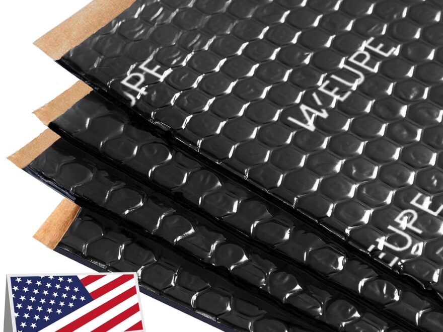 WEUPE 50 mil Butyl Sound Deadening Mat for Cars: Noise Insulation for Doors, Floors, Trunks, and Ceilings