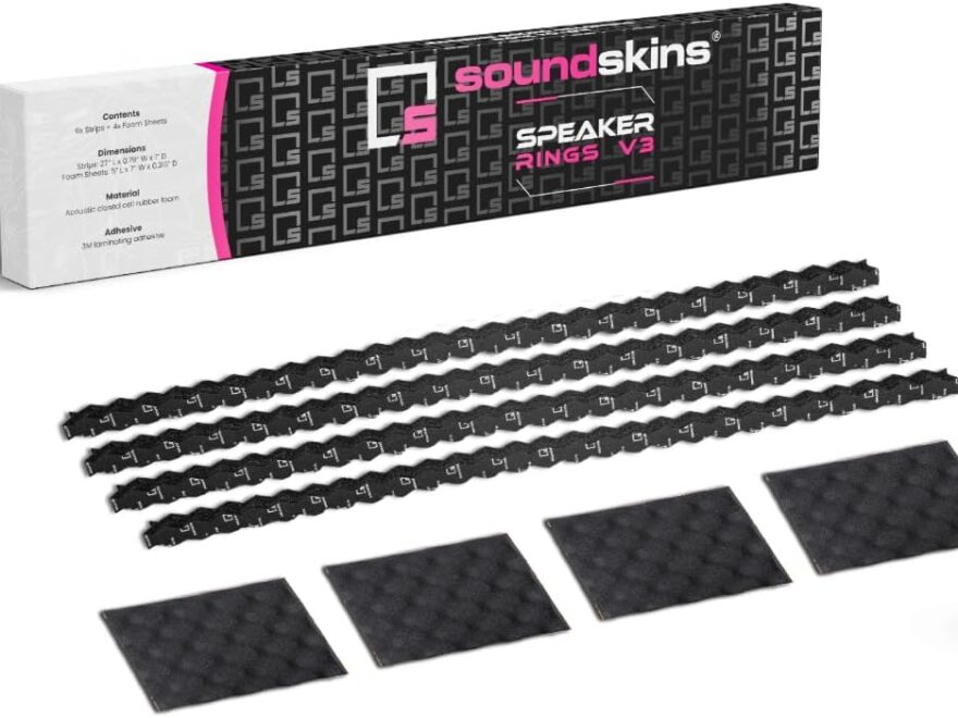 Soundskins SSK-RINGV3 Foam Speaker Ring Kit with 6 High Rebound Waterproof Foam Strips and 4 Wave Reflection Pads