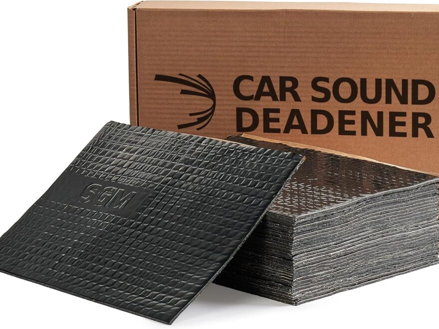 SGM Black 80 mil Butyl Automotive Sound Deadening Mat for Noise Insulation and Vibration Dampening