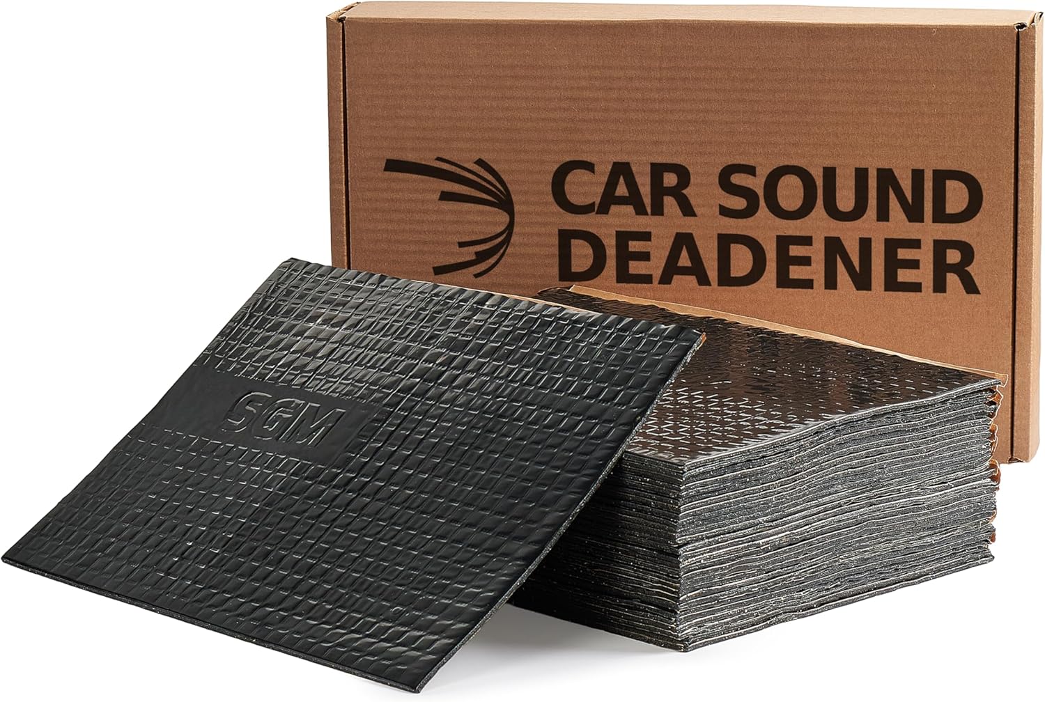 SGM Black 80 mil Butyl Automotive Sound Deadening Mat for Noise Insulation and Vibration Dampening