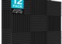 JBER 12 Pack Acoustic Foam Panels 1" x 12" x 12" Fire Resistant Sound Absorbing Studio Soundproofing Wedges for Walls