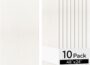 Olanglab Acoustic Wall Panels 10 Pack 48 x 24 Sound Absorbing Panels for Home Studio and Office Plain White
