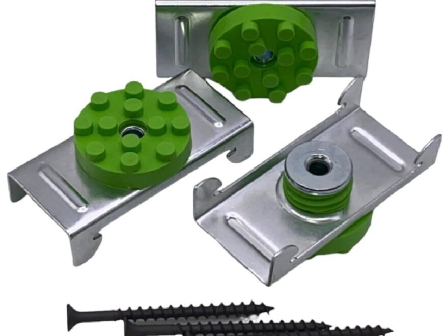 QUSTICS QuietClip CIC Sound Isolation Clip: Pack of 50 With 2.5 Drywall Mounting Screws