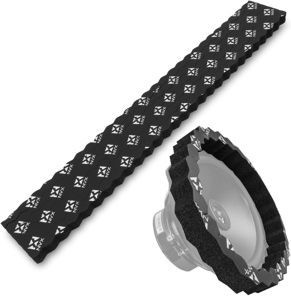 NVX UNIFRING 6 Piece Universal Self-Adhesive Foam Speaker Ring Baffle Kit