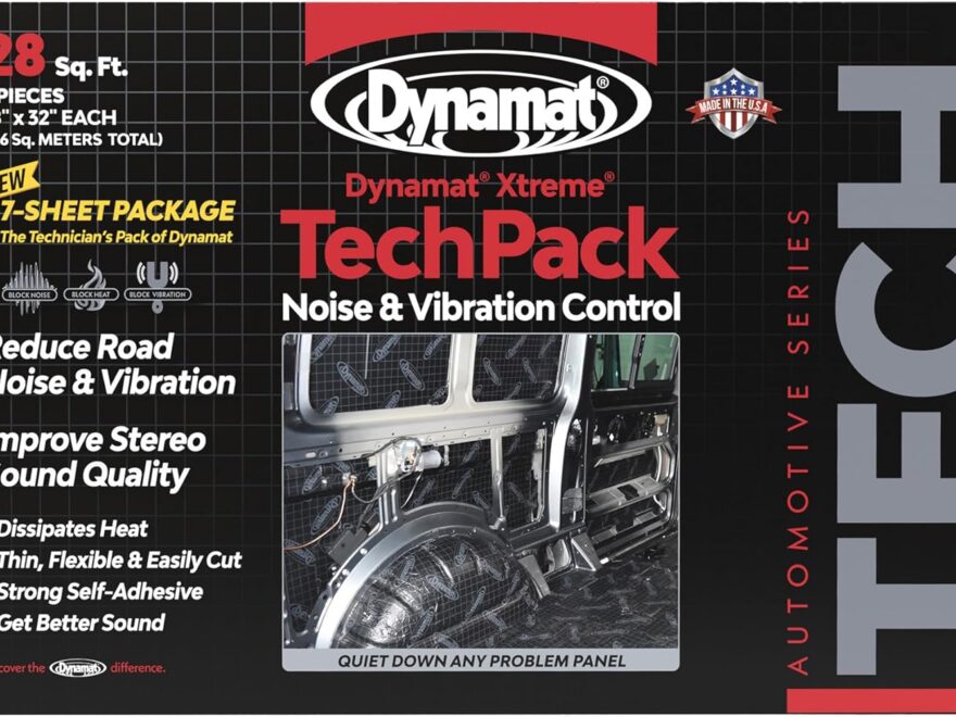 Dynamat Xtreme Tech Pack Sound Deadening Car Insulation for Noise Dampening on Floors Doors Panels Hood Engine and Trunk