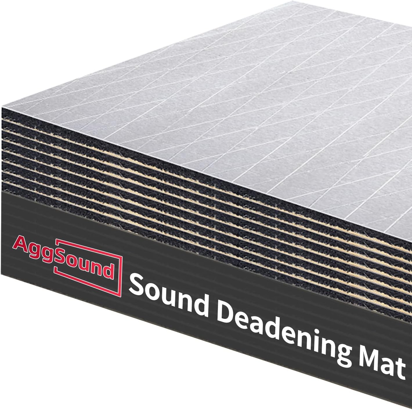 AGGSOUND 394mil 10mm Automotive Sound Deadening Mat for Vehicle Noise Reduction Applications