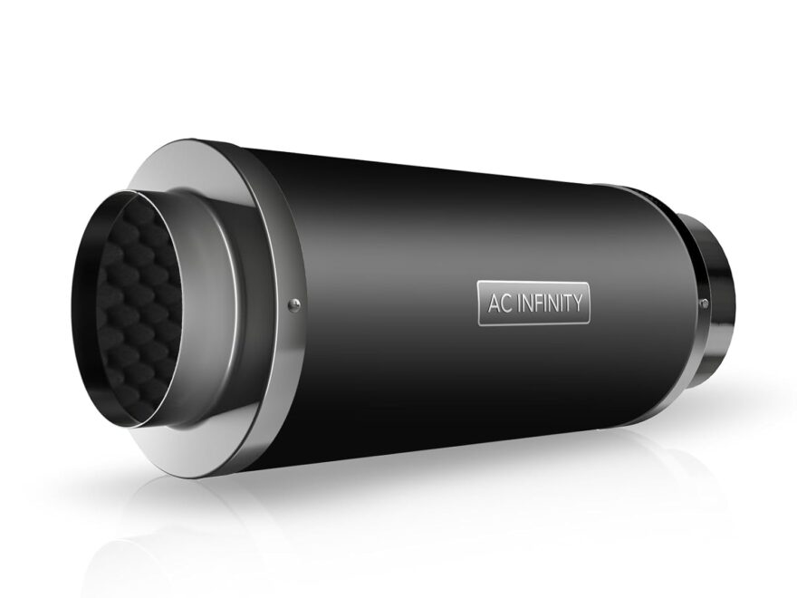 AC Infinity Inline Duct Fan Silencer 6" Noise Reduction Muffler for Indoor Hydroponics Grow Tent Ventilation Systems