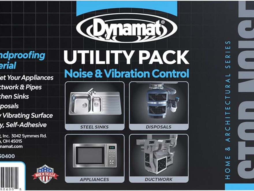 Home Appliance Noise Reduction with Dynamat Xtreme Architectural Sound Deadening Sheets
