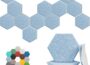Hexagonal Acoustic Panels 12-Pack by UNECHO ACOUSTICS for High-Density Sound Absorption in Studios, Offices, and Home Theaters