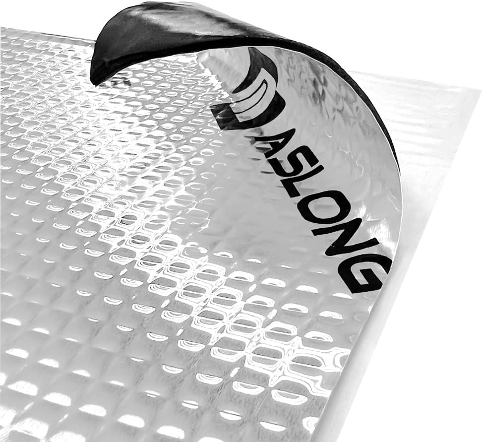 ASLONG 80 mil 26.9 sqft Car Sound Deadening Mat Butyl Automotive Sound Deadener Audio Noise Insulation and Dampening Material