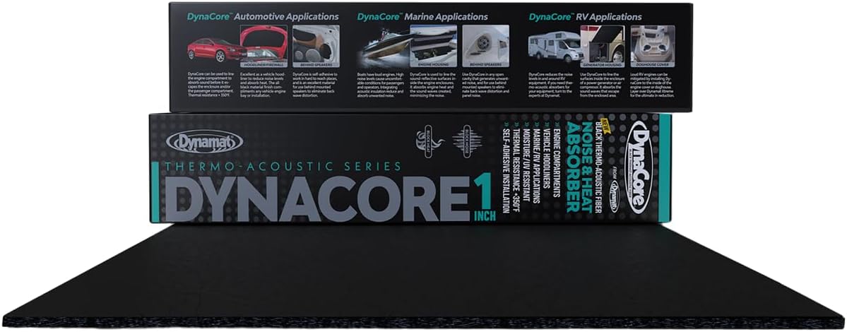 Dynamat DynaCore 1 Inch Thermo-Acoustic Insulating Fiber for Automotive and Marine Use