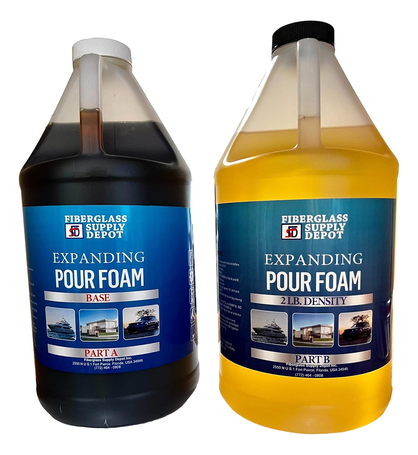 Fiberglass Supply Depot 2 Lb Density Expanding Pour Foam for Flotation and Insulation Applications
