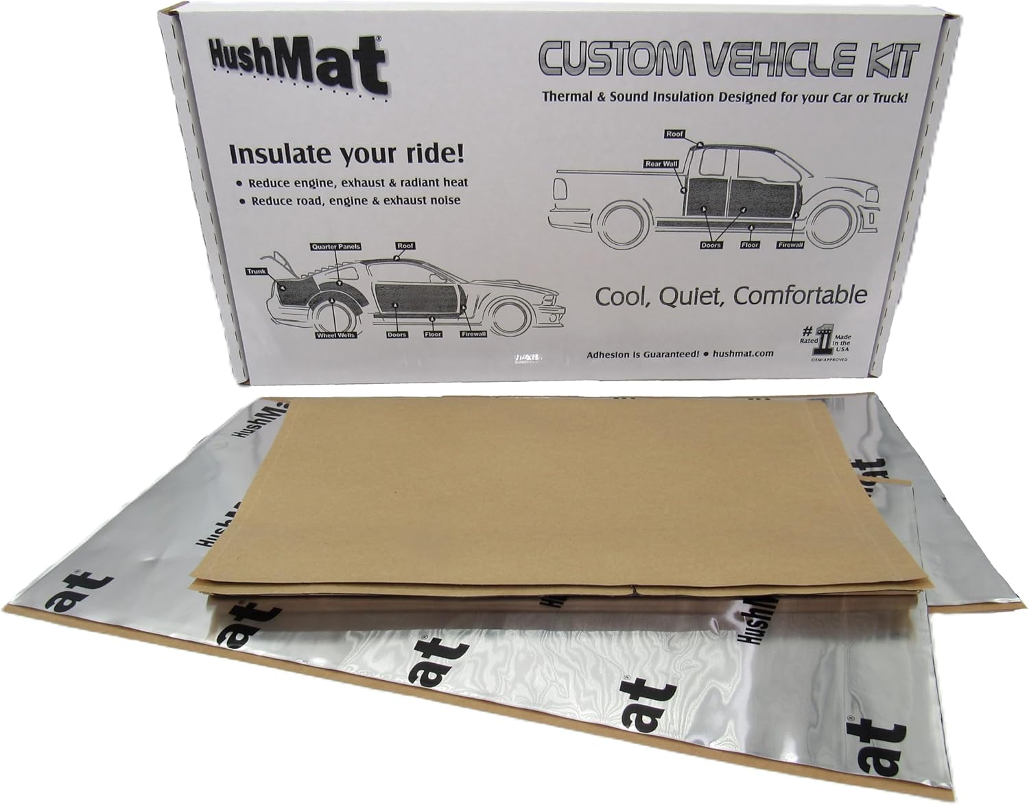 HushMat 1968 to 1982 Corvette Door Custom Sound Deadening and Thermal Insulation Kit