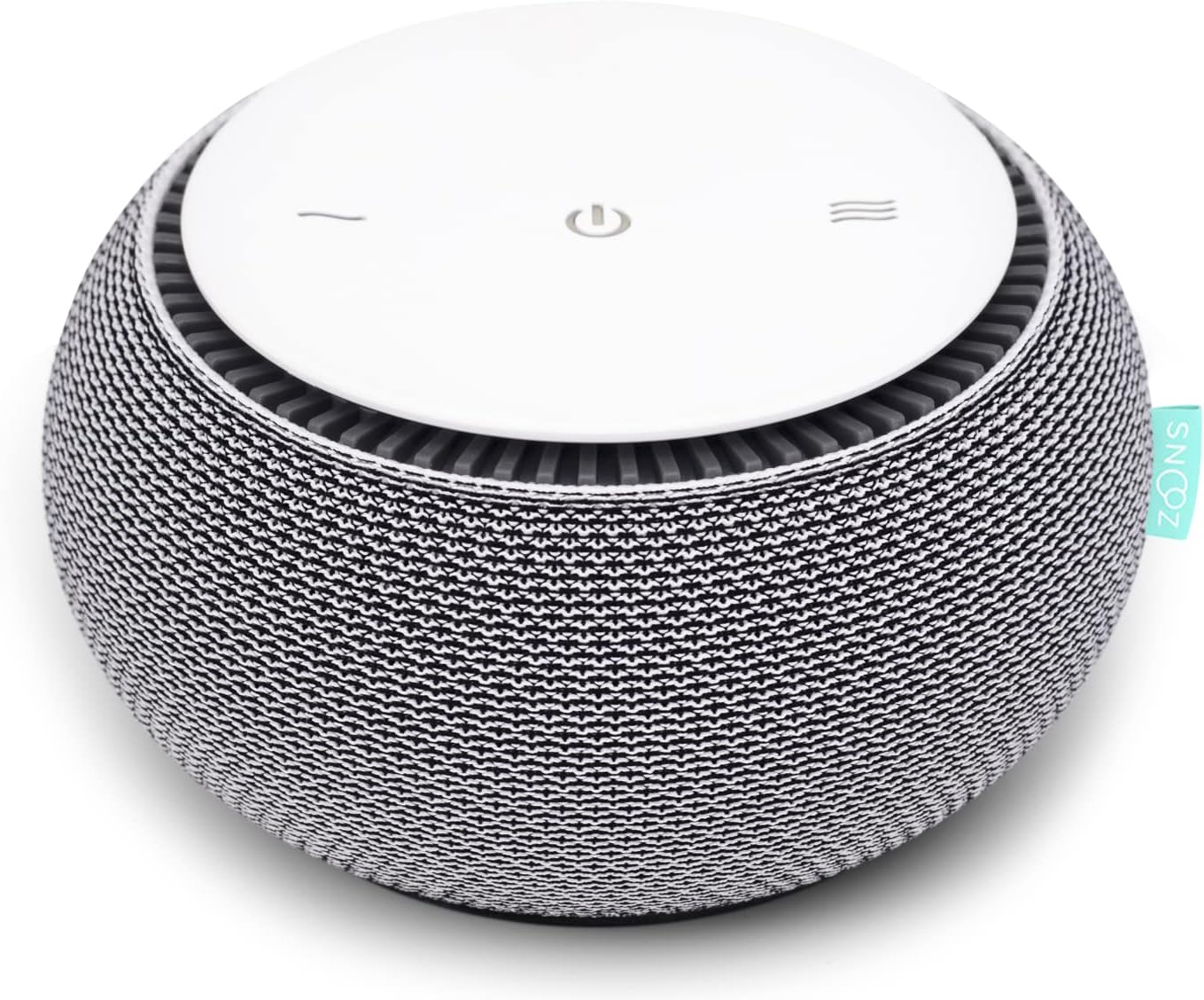 SNOOZ Smart White Noise Sound Machine with Real Fan Inside for Non Looping White Noise and App Enabled Features