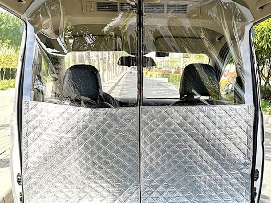 Hahanfair 59023400 Complete Element Grid and Air Bleed Assembly with white fabric-covered grids and curved air tube