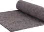 Predolo dishwasher insulation blanket acoustic insulation spare part, gray textured felt blanket roll partially unrolled