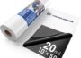 Crawl Space Vapor Barrier 20 Mil heavy duty tear resistant film roll with white backing and black sheet
