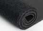 Rain gutter drip mat black textured self-adhesive roll for awning or metal roof eaves, waterproof rain noise reducer