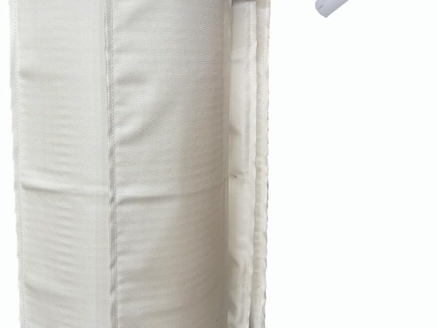 Hahanfair 59023400 Complete Element Grid and Air Bleed Assembly with white fabric-covered grids and curved air tube