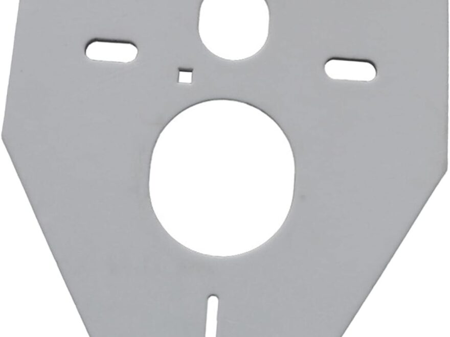 Soundproofing mat gasket set gray cutout sheet with oval, slot, and mounting holes for easy install