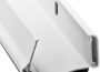 KS Hardware adjustable double bubble door sweep with white finish and black dual sealing fins for exterior doors
