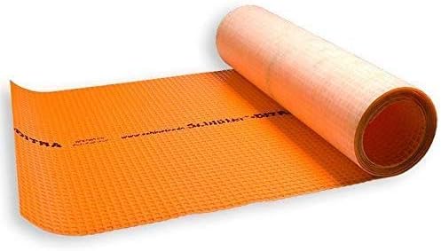 GripRite SL154250LWE synthetic roofing underlayment roll, white printed sheet partially unrolled.