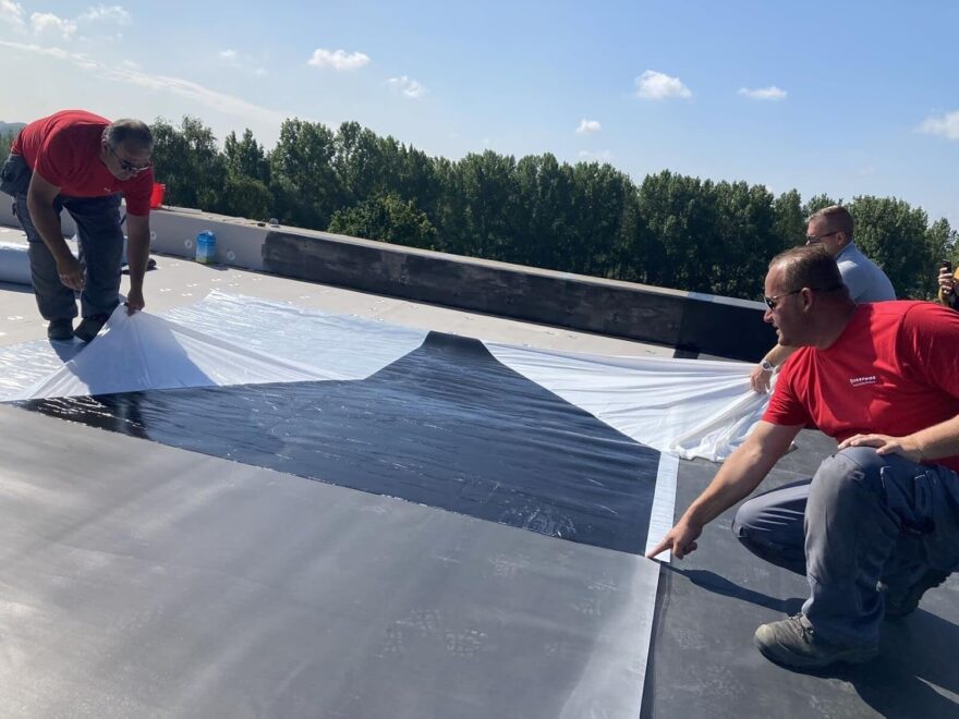 3M Thinsulate SM600L automotive camper van insulation sheet with black textured surface and white backing edge