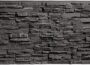 EverStone Canyon Ridge faux stone panel with dark stacked stone texture and rectangular sheet shape