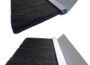 JaCor Heavy-Duty 3 in. Nylon Brush Seal Weatherproofing with black bristles and silver metal mounting strip