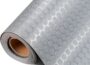 TUFFIOM 7.5x17 FT waterproof PVC garage floor mat roll with gray raised coin texture