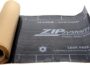 ZIP System Peel & Stick Underlayment adhesive roof membrane roll with black textured sheet and brown backing paper