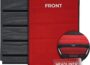 Hothead Headliners insulating headliner for Jeep Wrangler JL Sky One-Touch Power Top, red front panel and black back panel