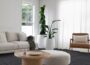 SUWUYUE commercial carpet tiles with dark striped texture in a square-tile pattern for a modern living room floor